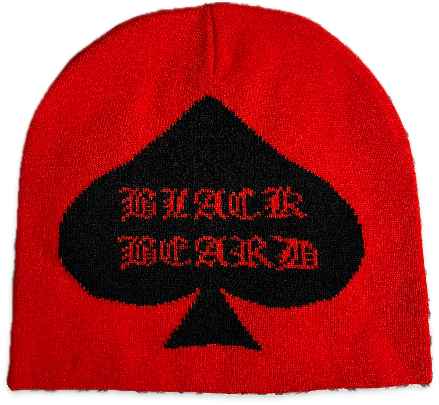 RED BLACK BEANIE