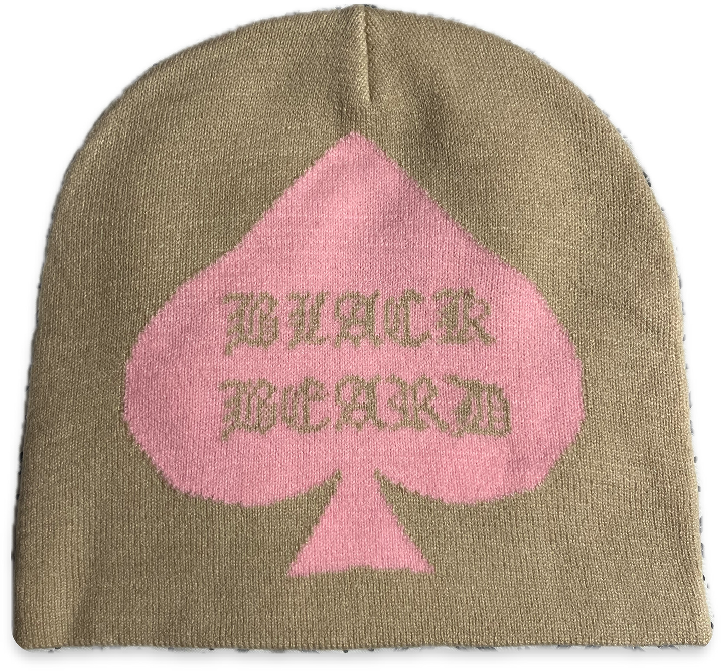 TAN PINK BEANIE